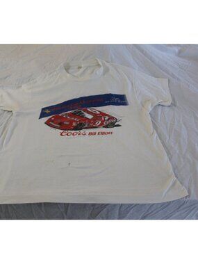 1989 Rare T-Shirt #9 Coors Bill Elliot Racing Dawsonville Pool Room Size Large